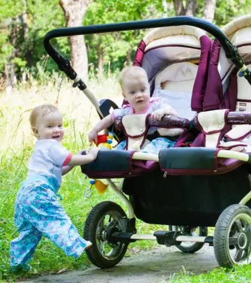 Durable and lightweight double strollers are handy when you have children close in age.