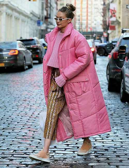 Pink Bomber Jacket - Gigi Hadid’s Outfits