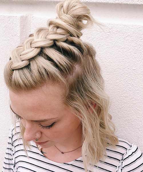 Dutch Braided Top Knot