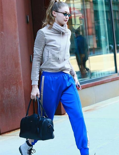 Track Pants And Turtlenecks - Gigi Hadid’s Outfits