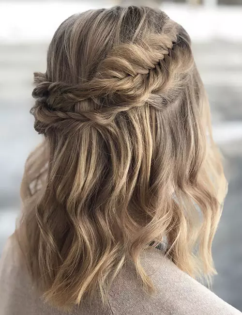 Boho Half Updo