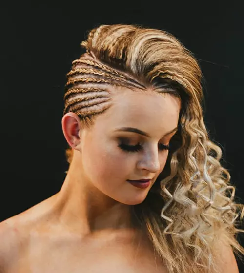 Edgy Braided Undercut