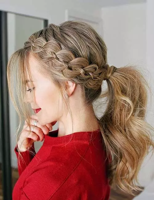 4-Strand Braid Ponytail