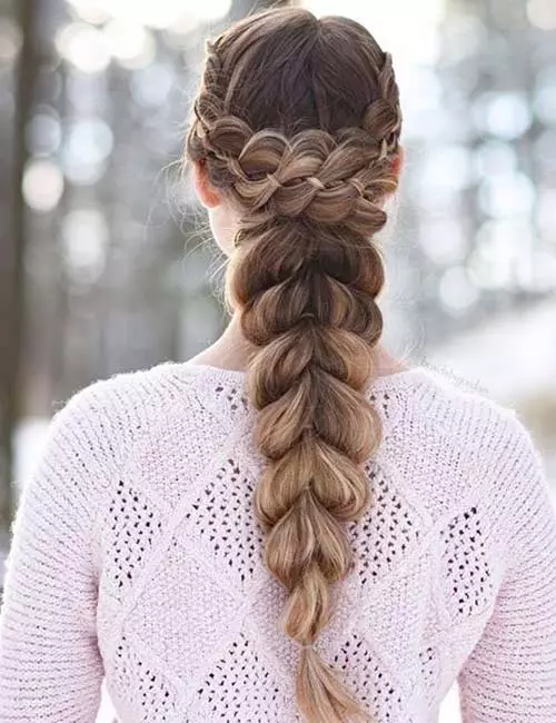 4-Strand Crown Braid