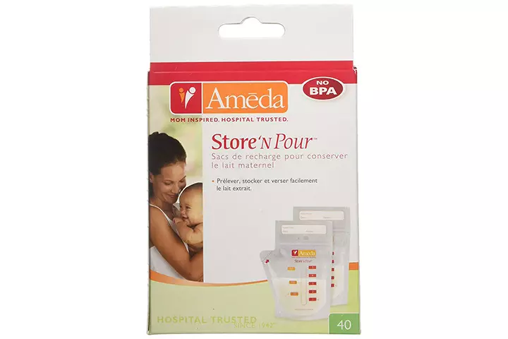 Ameda Store N Pour Breast Milk Storage Bags