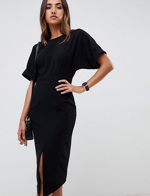 Black Midi Dress Black Midi Dress - Summer Outfits