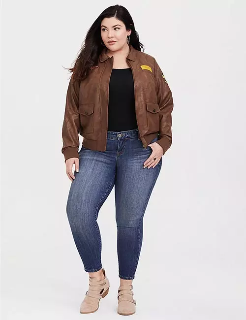 Captain Marvel Plus Size Bomber Jacket