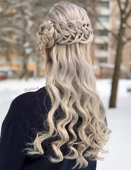 Curled 4-Strand Braid