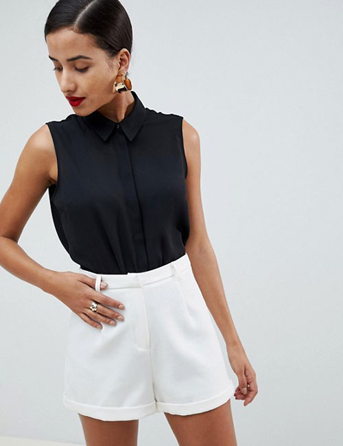Formal Shorts And Silk Shirt Formal Shorts And Silk Shirt - Summer Outfits
