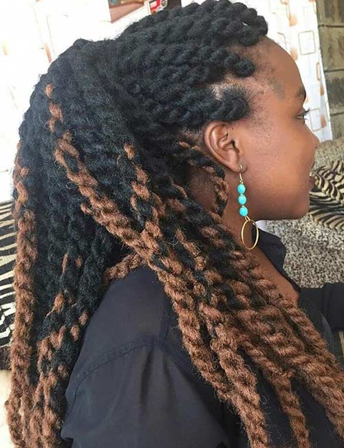 Jumbo Ponytail Twists