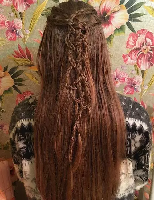 Multiple Braided 4-Strand Braid