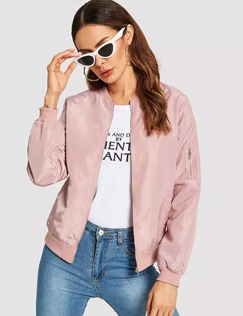 Pink Bomber Jacket