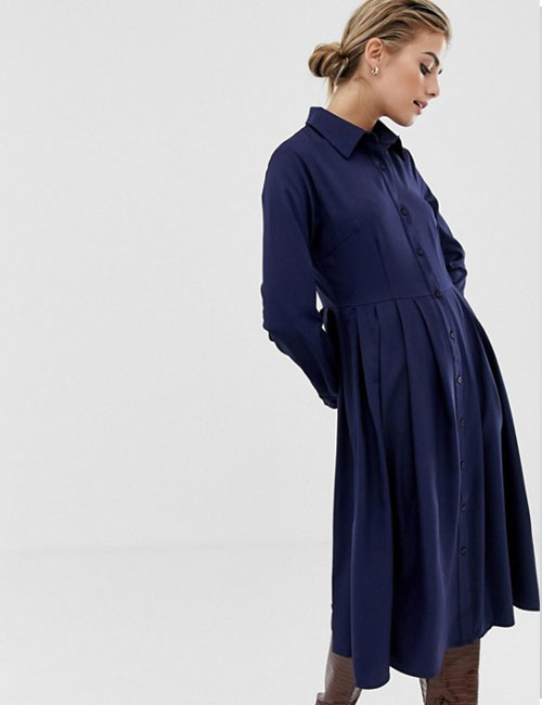 Pleated Shirt Dress Pleated Shirt Dress - Summer Outfits