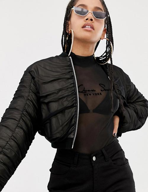 Quilted Bomber Jacket