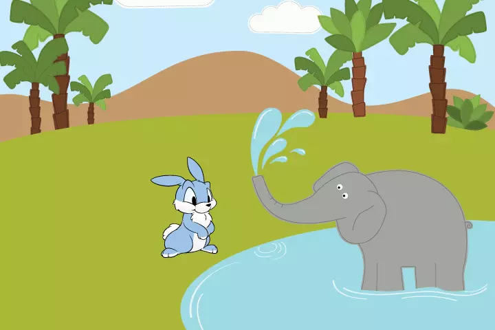 Rabbits, elephants