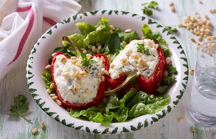 Baked Cheesy Bell Peppers