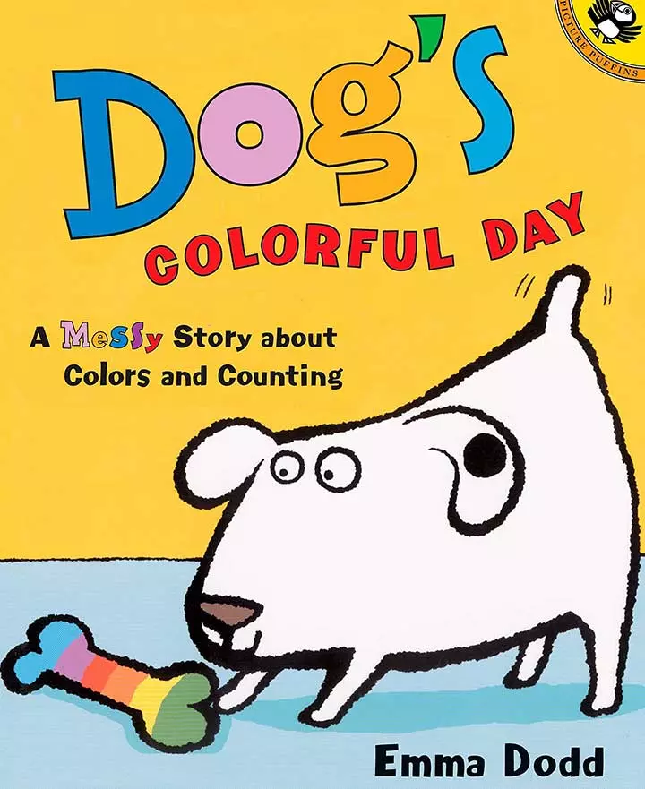 Dog's Colorful Day