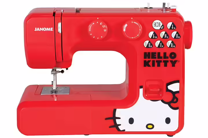 Janome 13512 Red Hello Kitty Sewing Machine