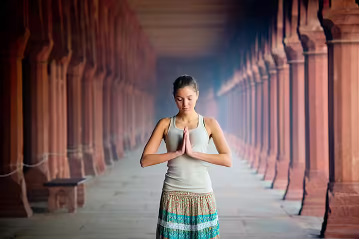 Joining Palms In Namaste