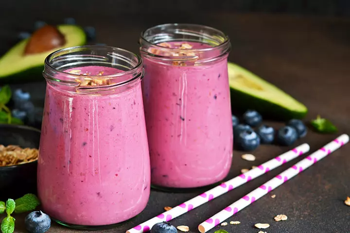 Avocado Blueberry Smoothie