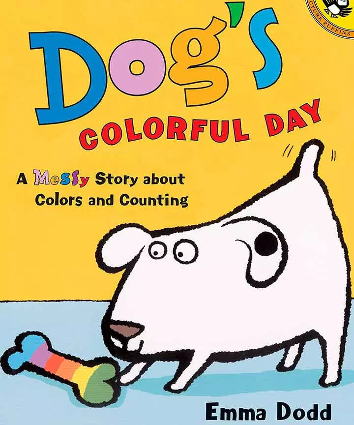 Dog's Colorful Day