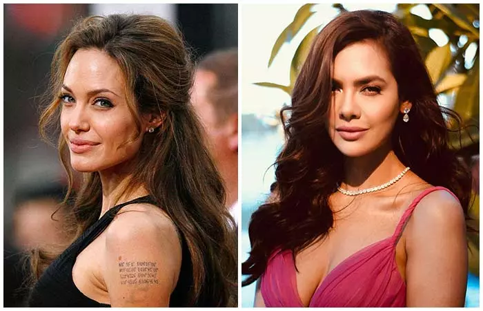 Esha Gupta And Angelina Jolie