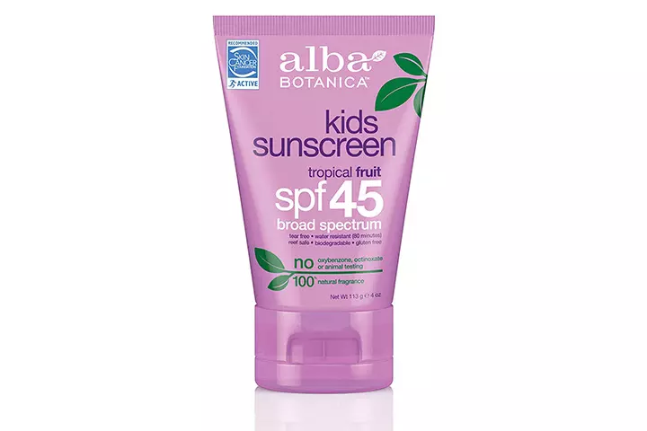 Alba Botanica Tropical Fruit Kids SPF 45 Sunscreen