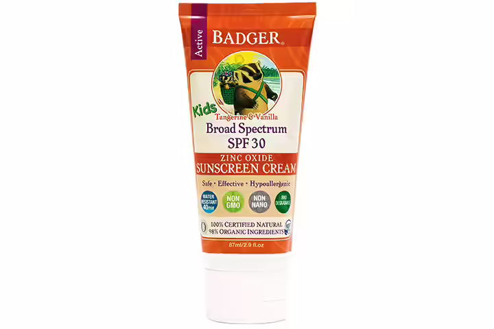 Badger – SPF 30 Kids Sunscreen Cream