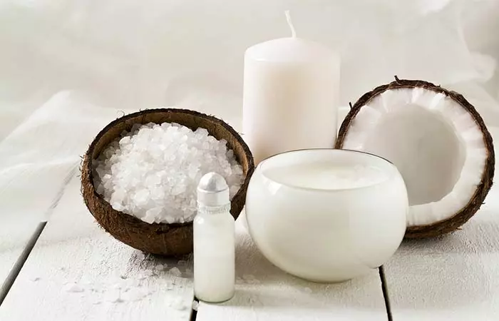 Coconut Oil And Sea Salt Scrub For Acne