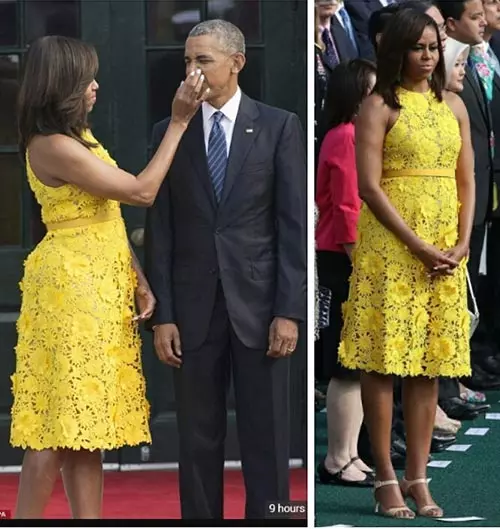 2. Michelle Obama In Yellow Dress