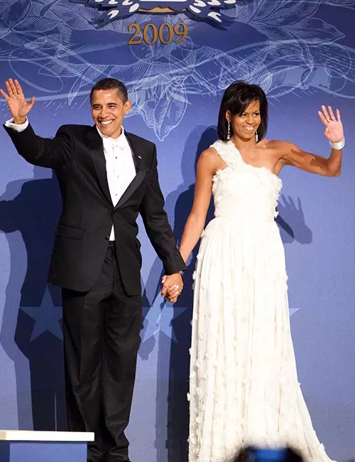 5. Michelle Obama’s White Inaugural Ball Gown