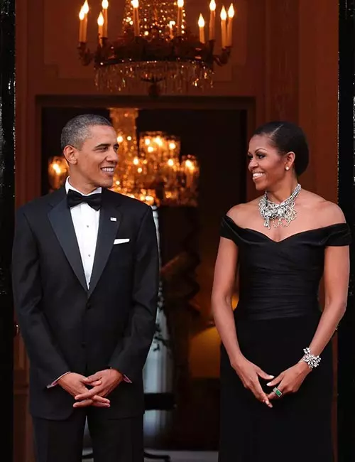 8. Michelle Obama In A Black Gown