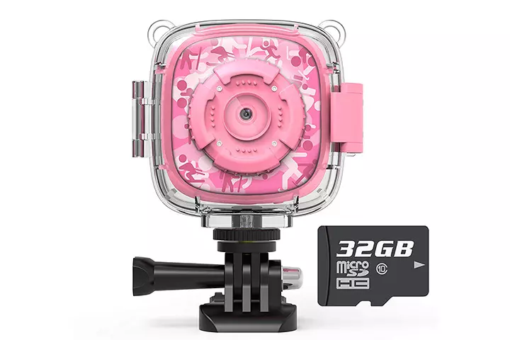 AKAMATE Kids Action Camera Waterproof