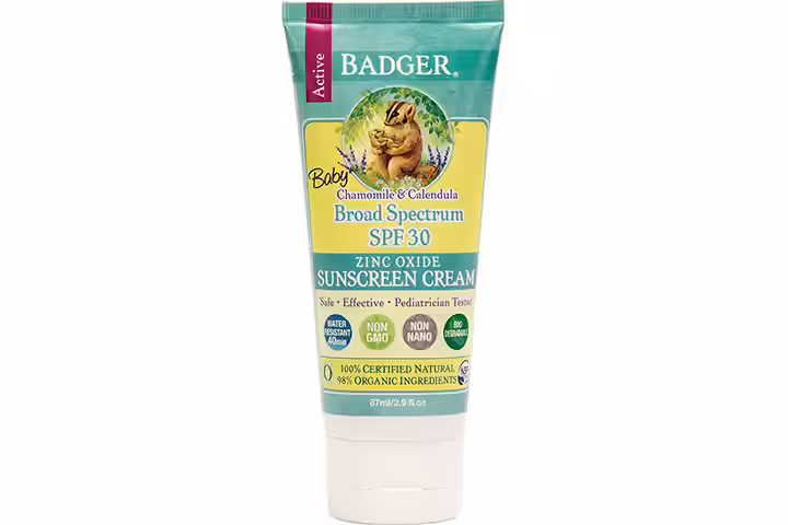 Baby Sunscreen Cream by Badger – SPF 30
