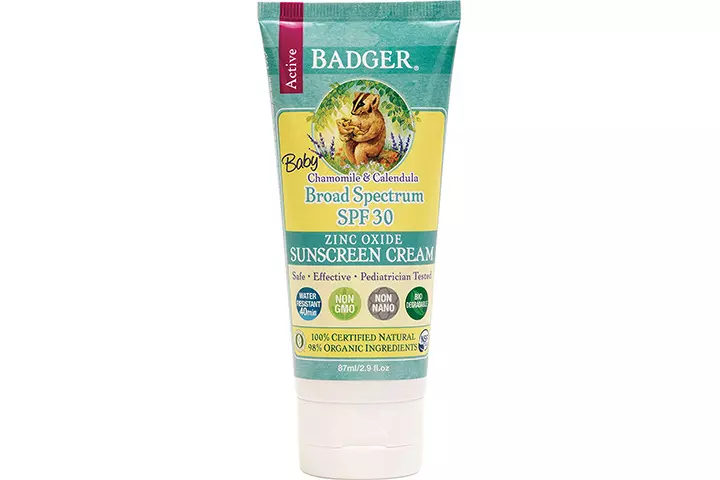 Baby Sunscreen Cream by Badger – SPF 30