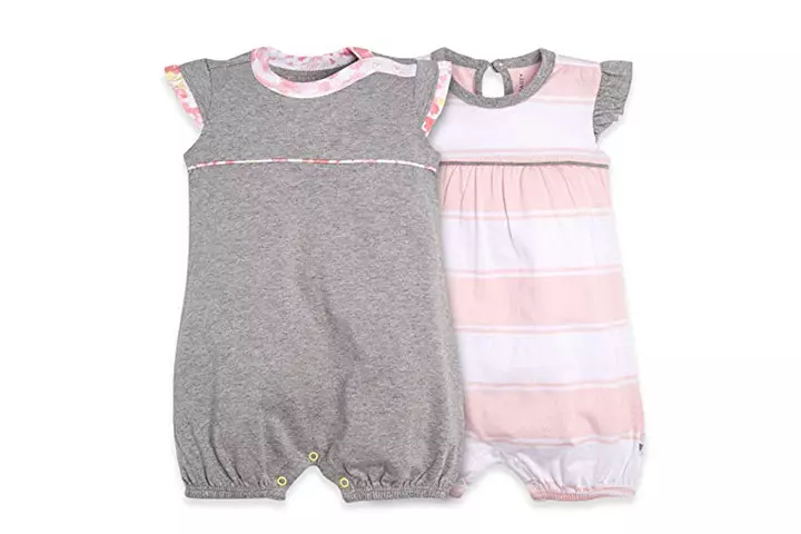 Burt's Bees Baby Girl Baby Rompers