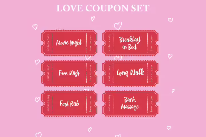 Couple coupon set