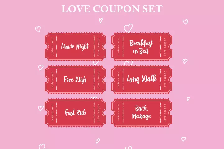 Couple coupon set