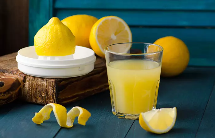 Hair care with lemon juice