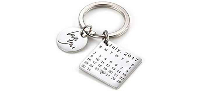 Calendar Keyring Personalized Calendar Keyring