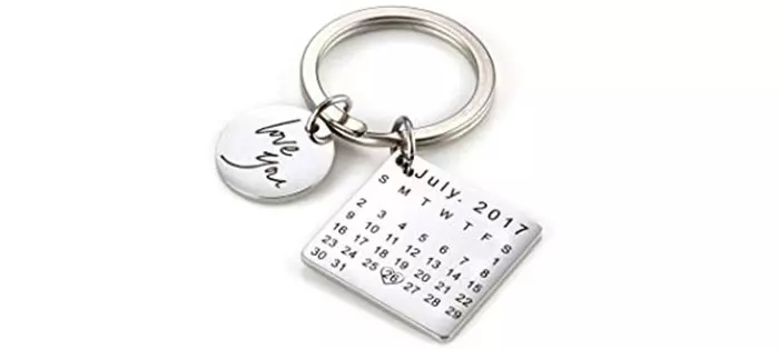 Personalized Calendar Keyring