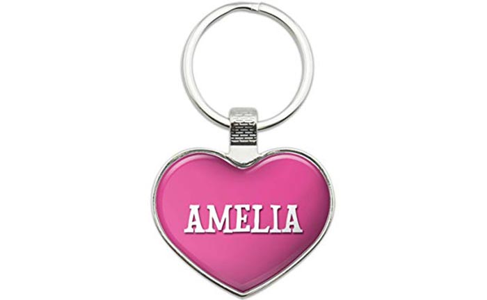 Heart Keyring Personalized Heart Keyring