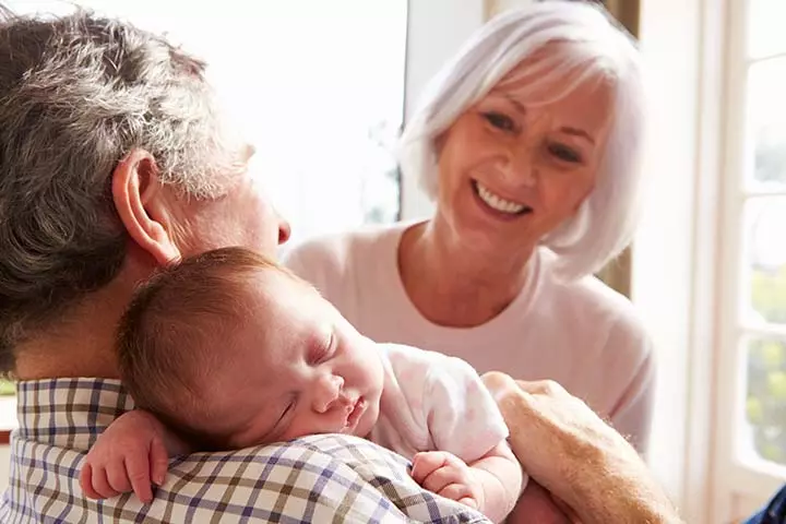 4. Baby’s First Meet With Grandparent It Makes For The Perfect Blanket