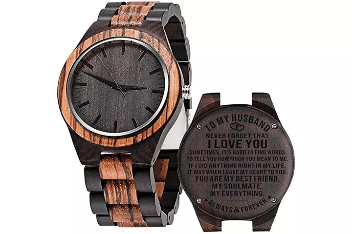 Cosvog Custom Engraved Wooden Watches For Men