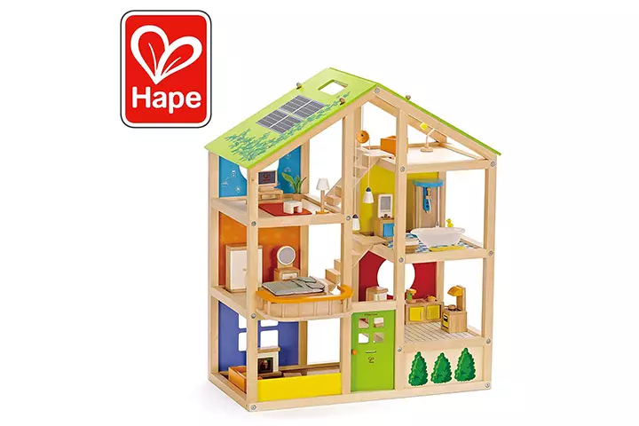 Wooden dollhouse