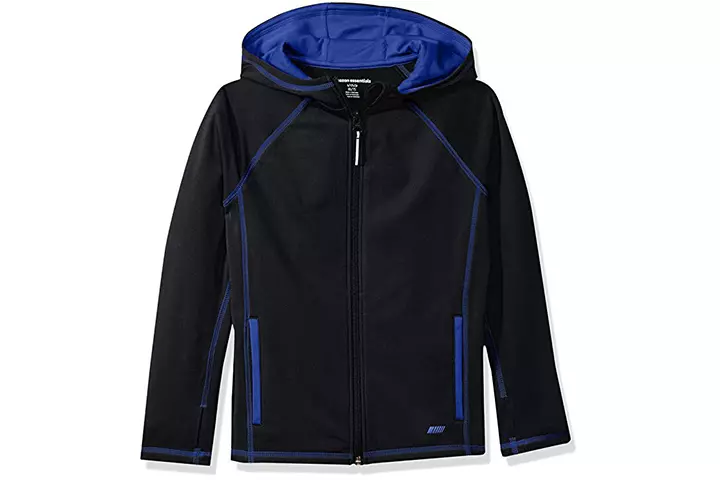 Amazon Essentials Boys Full-Zip Active Jacket