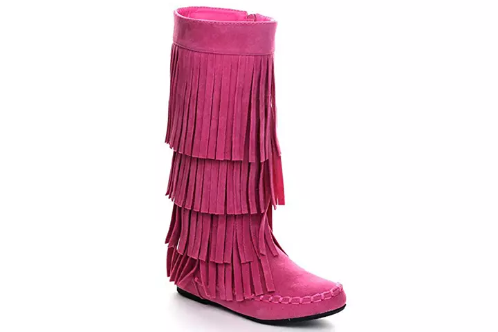 Fringe Moccasin Style Mid-Calf Boots