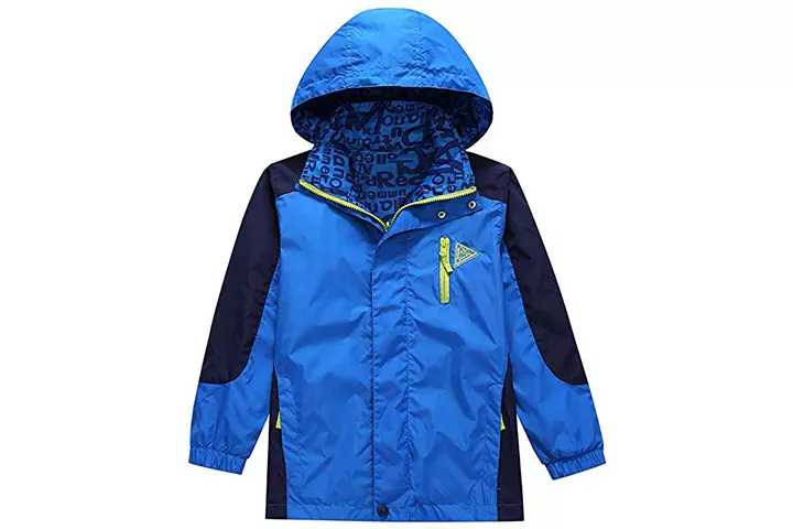 KID1234 Boys' Lightweight Rain Jacket