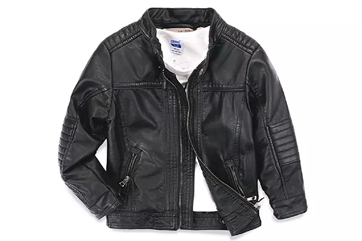 LJYH Boys Leather Jacket