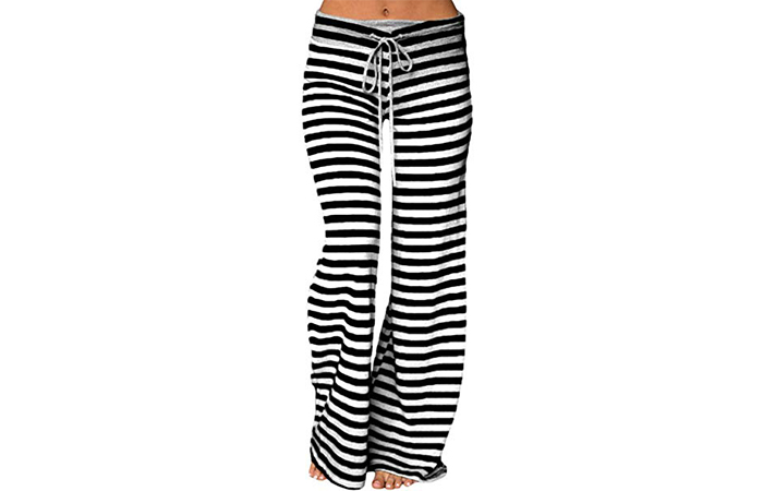 Plus Size Striped pants LOSRLY Women Plus Size Striped